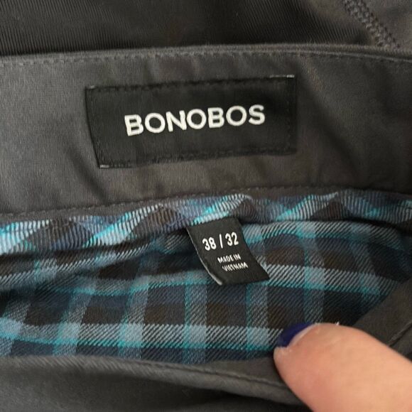 Bonobos Fireside Flannel Lined Chinos slim fit size 38x32 - Picture 3 of 5